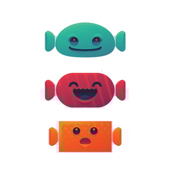 cute candy vector design