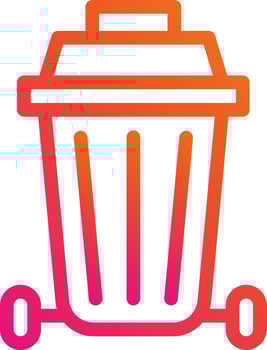 Trash Line Icon vector