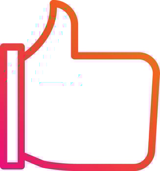 Like Line Icon vector