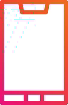 Mobile Phone Line Icon vector