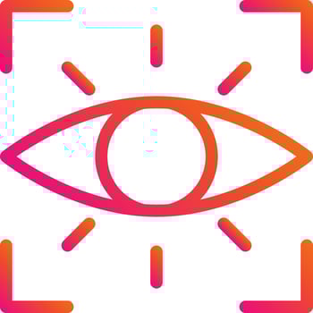 Eye Line Icon vector