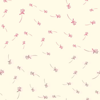 Hand-drawn floral background. Vector seamless pattern in doodle style.  Ideal for fabric, home textiles.