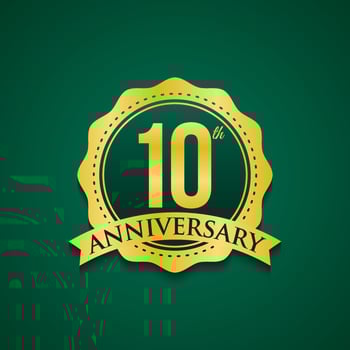 Anniversary design template. Vector Illustration