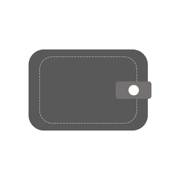 vector wallet icon on white background