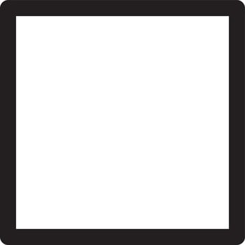 square icon isolated on white background. square icon thin line outline linear square symbol for logo, web, app, UI. square icon simple sign. vector