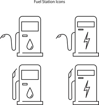 fuel icon isolated on white background. fuel icon thin line outline linear fuel symbol for logo, web, app, UI. fuel icon simple sign. vector