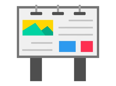 Ads in billboard vector