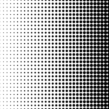 Abstract halftone dotted background. Futuristic grunge pattern, dot, wave. Vector modern optical pop art texture for posters, sites, business cards, cover, labels mock-up, vintage layout