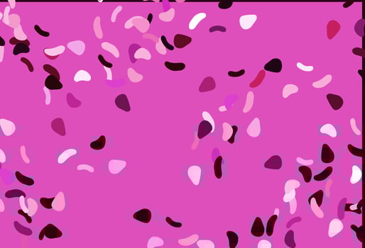 Light Pink vector background with abstract forms.