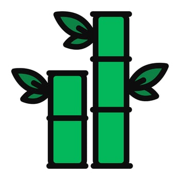 bamboo from Chinese new year Illustration icon tradional holiday chinese culture vector