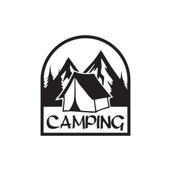 camping logo , adventure logo vector