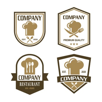 A Set Of Restaurant Vector , A Set Of Food Logo