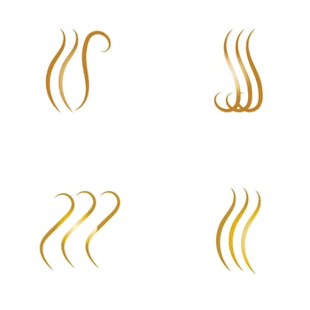 hair wave woman logo vector illustration design