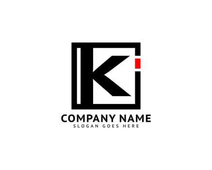 Initial Letter KI Logo Template Design vector