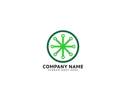 Circuit Logo Template Vector Illustration Icon Design