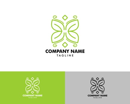 Beauty Butterfly Logo Template Vector Icon Design
