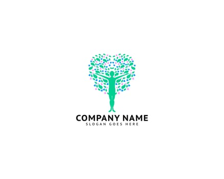 Love People Logo Template Design Vector