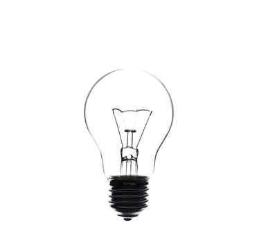Light bulb, isolated photo