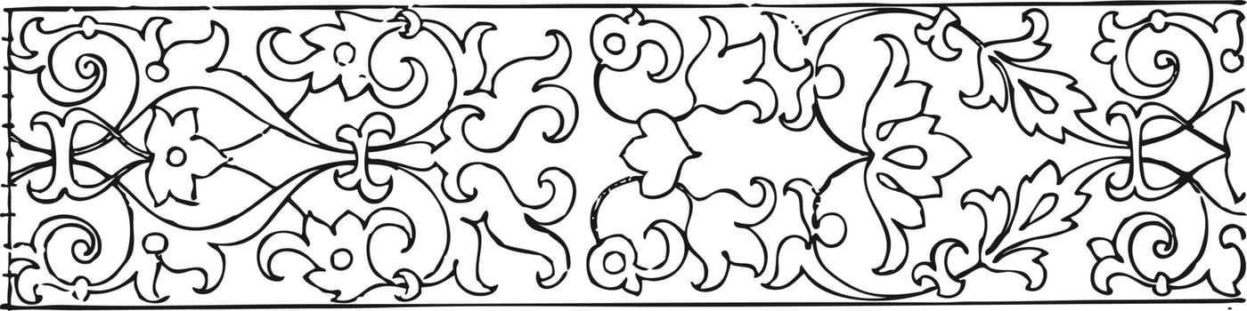 Print Vector drawing of ornamental frames Decorative Ornate Elements Vintage Badges, Labels and Frames
