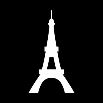 Eiffel Tower it is icon . vector