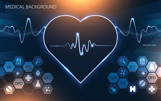 Modern medical technology and innovation concept. health care pattern medical innovation concept background design. vector