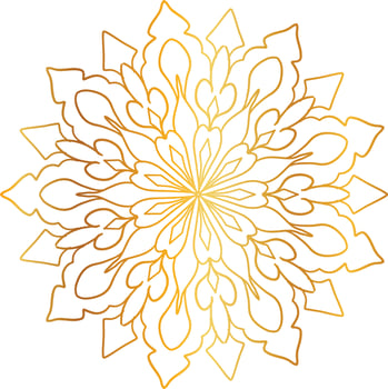 golden mandala design, royal look and design art, vintage, traditional vector