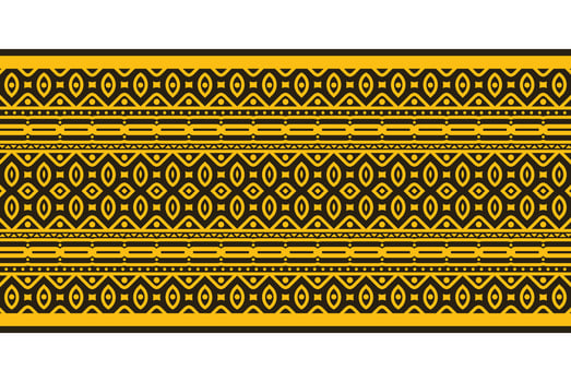 Henna border ornament design template vector