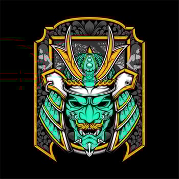 cultural full face mask illustration vector