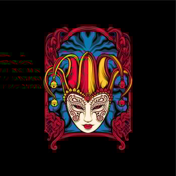 cultural full face mask illustration vector