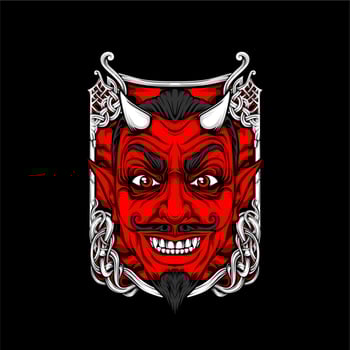 cultural full face mask illustration vector