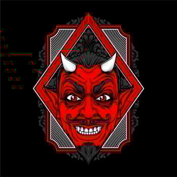 cultural full face mask illustration vector