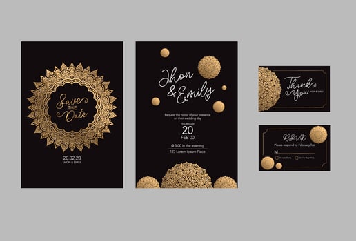 Gold vintage greeting card on a white background. Luxury ornament template. Mandala. Great for invitation, flyer, menu, brochure, postcard, background, wallpaper, decoration, or any desired idea vector