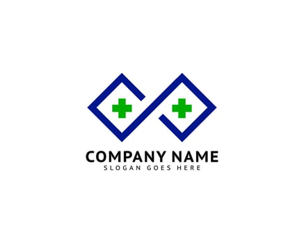 Infinity Health Logo Designs Concept Vector, Infinity and Plus Logo Designs Symbol Vector Concept