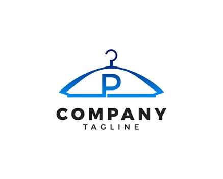Initial Letter P Fashion Logo Template Design, Initial Letter P Laundry Logo vector