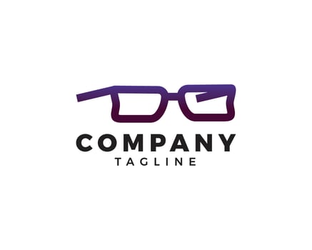 Glasses Vector Logo Design Elements