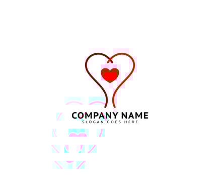 Heart Love Logo Template Vector Icon Design