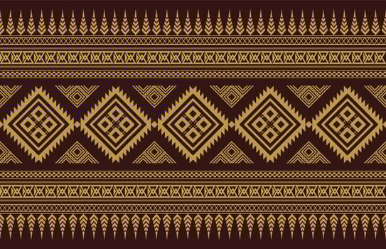Seamless oriental geometric ethnic pattern for background or wallpaper. Carpet floor curtain design vector