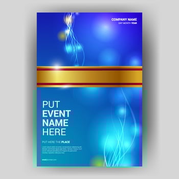 Flyer brochure design template cover. business cover size A4 template vector