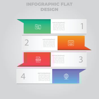 Business data visualization. Process chart. Abstract elements of graph, diagram with steps, options, parts or processes. Vector business template for presentation. Creative concept for infographic.