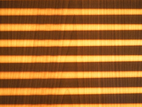 Sunlight through shutter photo