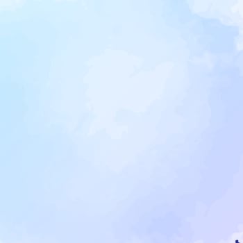 light blue clouds watercolor background with drips blots and smudge stains vector