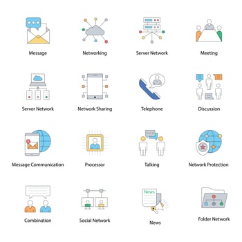 Trendy Geolocation Concepts vector