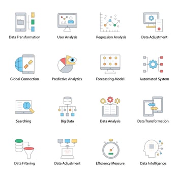 Collection Of Data Science vector