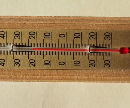 Thermometer for air temperature measurement photo