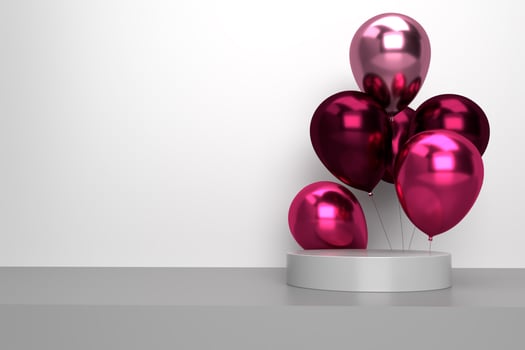 birthday stage balloon decoration 3d luxury photo