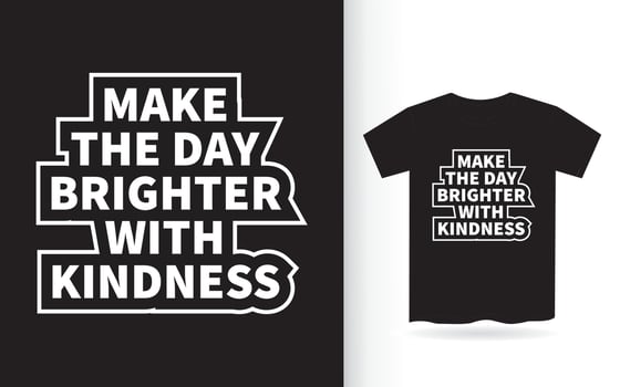 Modern motivational quote lettering design for t shirt vector