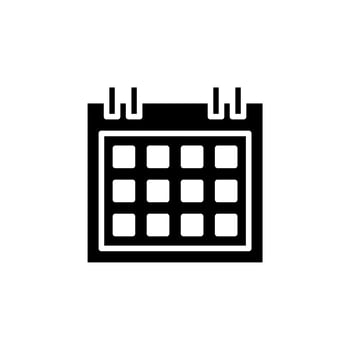 Calendar, Schedule, Date Solid Icon, Vector, Illustration, Logo Template. Suitable For Many Purposes. vector