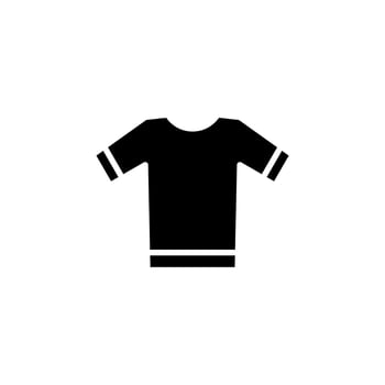 Shirt, Fashion, Polo, Clothes Solid Icon, Vector, Illustration, Logo Template. Suitable For Many Purposes. vector