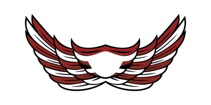 Wing design illustration vector