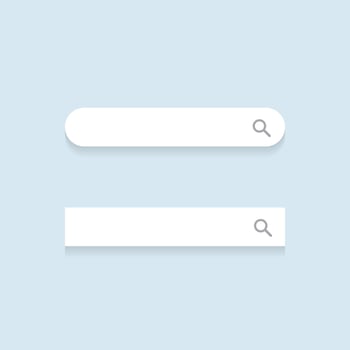 Mini Search Bar Icon Vector in Flat Design